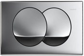Systemy instalacyjne - Geberit actuator plate delta20 chrome gloss - 115.100.21.1