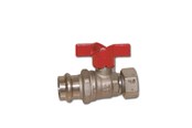 Zlacza - Pettinaroli ball valve with press fitting and end swivel 22 - P102/4R-622