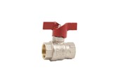 Zlacza - Pettinaroli F x f "new compact" fullway ball valve red butterfly hand - 52CE-004