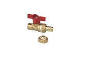 Zlacza - Pettinaroli Hose union ball valve with cap base ø1/2"m x 3/4"m tail - 244SC-145