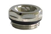 Grzejniki i zawory - Pettinaroli Air screw with o-ring edge 1/2" chrome - DE-016