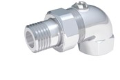 Grzejniki i zawory - Broen Radiator connection with cut-off angled 1/2" - 3323200-100002