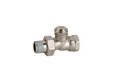 Grzejniki i zawory - Pettinaroli Return flow valve straight 1/2" - 651DIN-004