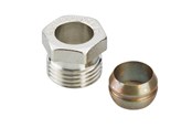 Grzejniki i zawory - Danfoss Compression fitting 1/2" x 15 mm copper/steel - 013G4115