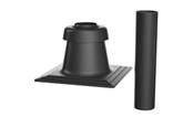 Kotly i kominy - Bosch chimney cover dn80 black - 7738112719