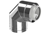 Kotly i kominy - Bosch elbow 87° dn80/125 stainless steel - 7738112700