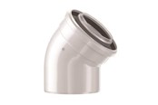 Kotly i kominy - Bosch elbow concentric 45° dn80/125 - 7738112593