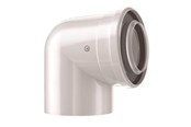 Kotly i kominy - Bosch elbow concentric 87° dn60/100 - 7738112616