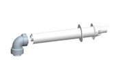 Kotly i kominy - Megatherm Vent horizontal balanced dn 60/100 - CT00301