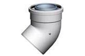Kotly i kominy - Megatherm Vent bending concentric pp/alu dn 60/100 45° - CT00113