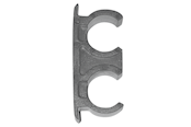 Grzejniki i zawory - Gabotherm Pipe holder with screw/dowel - 334638000