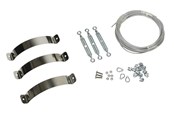Kotly i kominy - Metalbestos wood guy ø250/150 with 10 m wire black - 317692251
