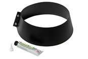 Kotly i kominy - Metalbestos storm collar ø250/150 black with silicone - 317641251