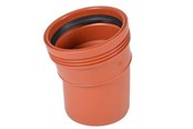 Produkty kanalizacyjne - Wavin Wafix pp bend rd 110x15° - 1553340