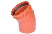 Produkty kanalizacyjne - Wavin Wafix pp bend rb 160x30° - 1553351