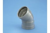 Produkty odwadniajace - Wavin Wafix plus pp bend 45° x 32 mm grey - 1453304