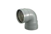 Produkty odwadniajace - Wavin Wafix plus pp bend 88.5° x 32 mm grey - 1453306