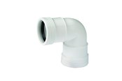 Produkty odwadniajace - Wavin Wafix plus pp bend 88.5° x 32 mm white - 1443306