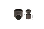 Produkty odwadniajace - Unidrain Drain unit w/horizontal outlet Ø75 mm incl. water trap corner drain - 2411.0075