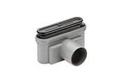 Produkty odwadniajace - Unidrain Outlet unit w/horizontal outlet Ø75 mm incl. water trap - 1421.0075