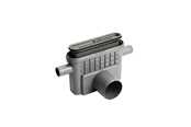Produkty odwadniajace - Unidrain Outlet unit w/horizontal outlet Ø75 mm incl. water trap and two horizontal side inlets Ø40/32 mm - 1433.0075