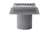 Produkty odwadniajace - Purus Drain bowl maxiflex 110 mm with stainless steel grate - 153447-956