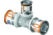 Systemy Alu pex - Uponor press composite tee reducer ppsu 25-20-20 - 1039956