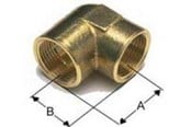 Zlaczki gwintowane - Isiflo Elbow brass 90° crome for f 3/4 - 1982065-FKR