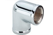 Zlaczki gwintowane - Viega Angle 90° socket/socket 1/2" brass chrome-plated - 105600