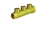 Systemy PEX - Pettinaroli Brass manifold 3/4x1/2 for water- and heatingsystems 3 outlets - BI-203