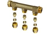 Systemy PEX - Uponor aqua plus manifold male swivel wtr pex dr 3/4mt/sn 3x15c/c50mm - 1067754
