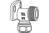 Okucia kompresyjne - TA Fpl 346-12xg3/4 wall elbow chr - 53346515