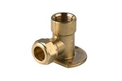 Okucia kompresyjne - Vsh Fabrieken Wallplate elbow fxc 1/2x15 s12 - 0865007