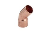 Rury i ksztaltki miedziane - Viega Bend 45° nipple/socket 22 mm copper - 100605