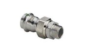 Rury cisnieniowe i zlaczki - Viega Sanpress Inox transition fitting 22 x 3/4" Stainless steel/bright 438302 - 438302