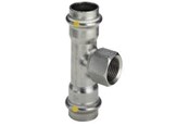 Rury cisnieniowe i zlaczki - Viega Sanpress Inox Tee 18mm x 3/4" x 18mm stainless steel - 437169