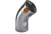 Rury cisnieniowe i zlaczki - Viega Sanpress Inox XL bend 45° 76.1 Stainless steel/bright 482688 - 482688