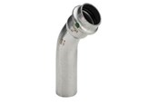 Rury cisnieniowe i zlaczki - Viega Sanpress Inox bend 45° 18 Stainless steel/bright 435394 - 435394