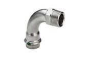 Rury cisnieniowe i zlaczki - Viega Sanpress Inox transition bend 90° socket/nipple 18 mm x 3/4" stainless steel - 436919