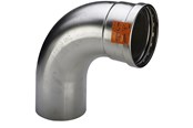 Rury cisnieniowe i zlaczki - Viega Sanpress Inox XL bend 90° 76.1 Stainless steel/bright 482626 - 482626