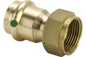 Rury cisnieniowe i zlaczki - Viega Sanpress connection screw 22 mm x 3/4" socket/socket gunmetal - 351502