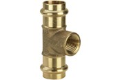 Rury cisnieniowe i zlaczki - Viega Sanpress T-piece 15 x 1/2" x 15 mm gunmetal - 115630