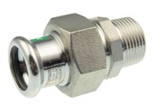 Rury cisnieniowe i zlaczki - Vsh Fabrieken Vsh straight union male thread/press 54 mm x 2 stainless - 6192296