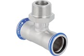 Rury cisnieniowe i zlaczki - Geberit T-piece stst d35mmx1 1/4x35mm presmf/np stål rf/syref - 31464