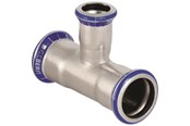 Rury cisnieniowe i zlaczki - Geberit mapress tee 42x15x42mm presmf st rf / syref - 31216