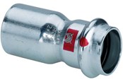 Rury cisnieniowe i zlaczki - Viega Prestabo reduction 35 x 22 mm galvanized steel - 558550