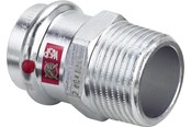 Rury cisnieniowe i zlaczki - Viega Prestabo transition 22 x 1/2" sleeve/nipple galvanized steel - 641986
