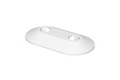 Tulejki, rozety, sciagacze i paski na poduszki - Flamco Pipe rozette white snap-on 16mm double - 12570