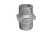 Zlaczki gwintowane - +GF+ Hexagon nipple black 1/4 - 770280102