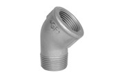 Zlaczki gwintowane - +GF+ Elbow 45° black med f 1 - 770121106